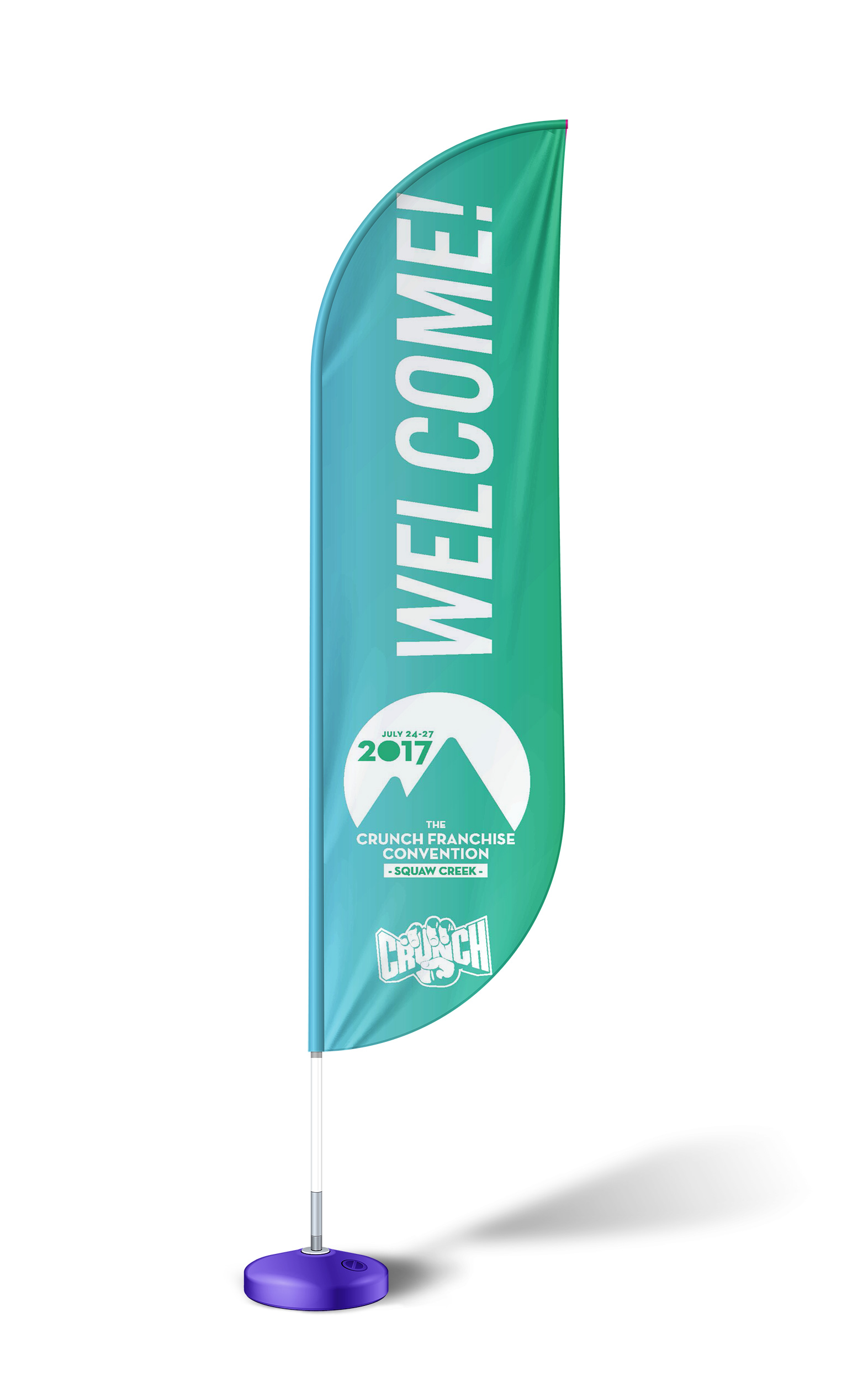 The best feather flag mockup is a good pick to design your promotional messages. From A City Garden Crunch Fitness Shanice Harris