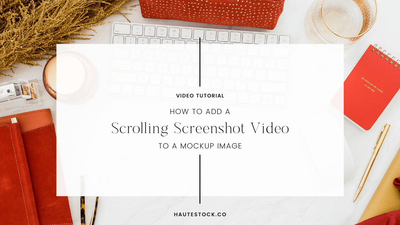 Video on websites is a common practice. Video Tutorial Scrolling Video Mockup Haute Stock Styled Stock Photography