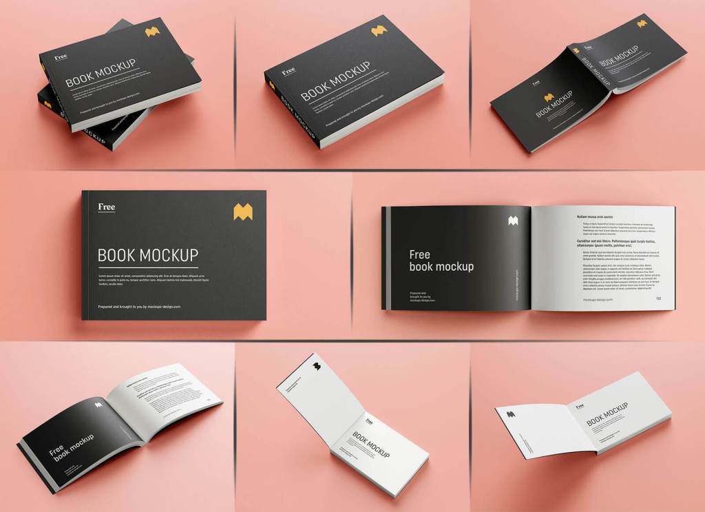 21+ Download A4 Landscape Booklet Mockup Free&nbsp;Psd