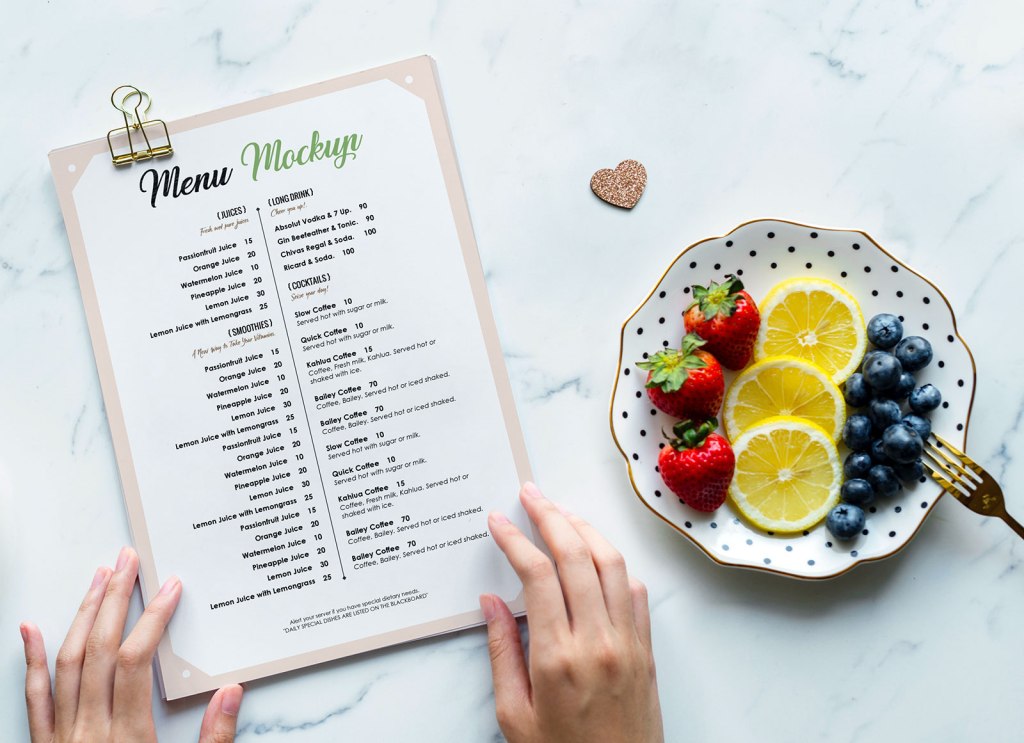 18+ Download Food Menu Mockup Psd&nbsp;Free