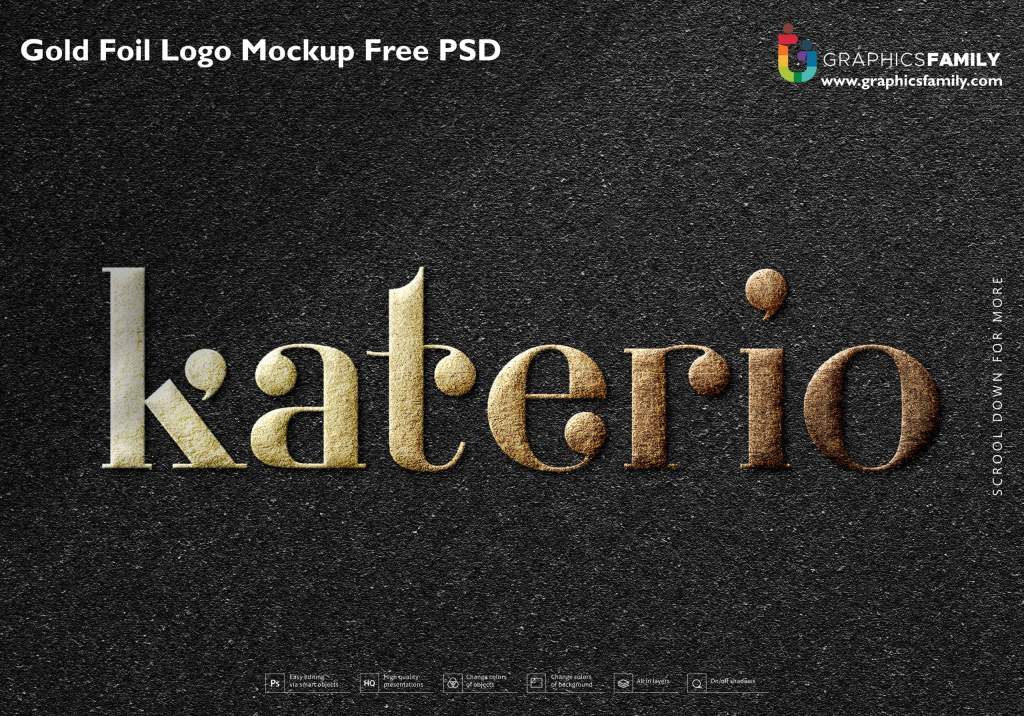 19+ Download Gold Foil Mockup Free&nbsp;Psd