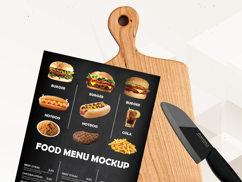 43+ Download Menu Mockup Psd&nbsp;Free