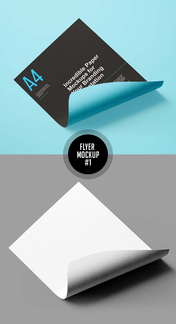 39+ Download A4 Flyer Mockup Psd Free