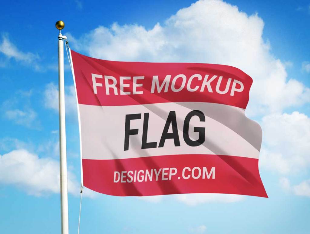 16+ Download Flag Mockup Psd&nbsp;Free