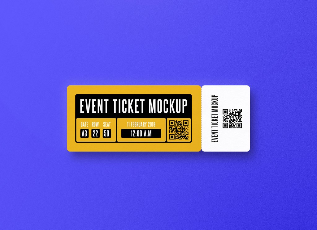 48+ Download Event Ticket Mockup Free&nbsp;Psd