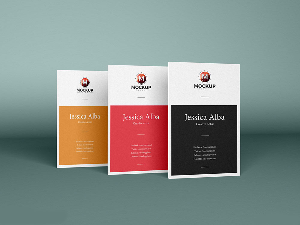 27+ Download Vertical Business Card Mockup Free&nbsp;Psd