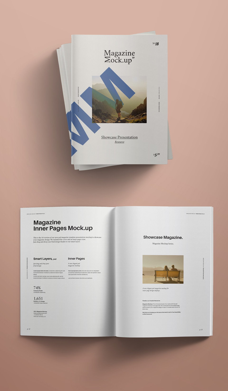 27+ Download Single Page Magazine Ad Mockup&nbsp;Psd