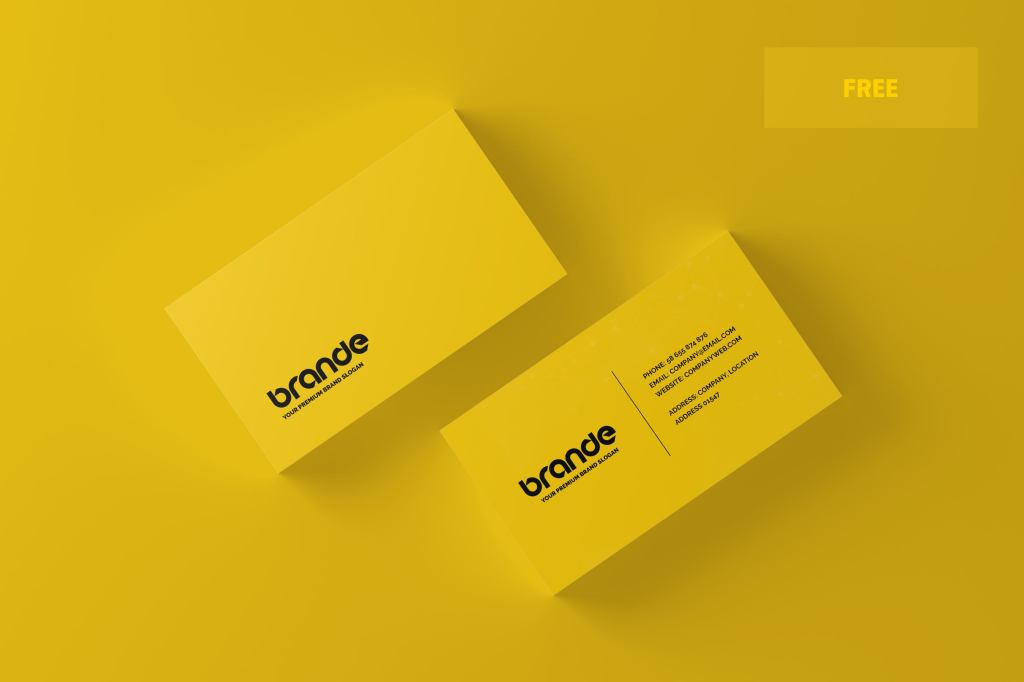 33+ Download Vertical Business Card Mockup Free&nbsp;Psd