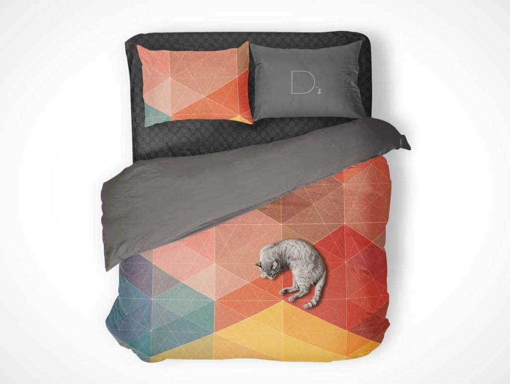 42+ Download Bed Cover Mockup Free Psd