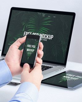 25+ Download Laptop Tablet Phone Mockup Free&nbsp;Psd