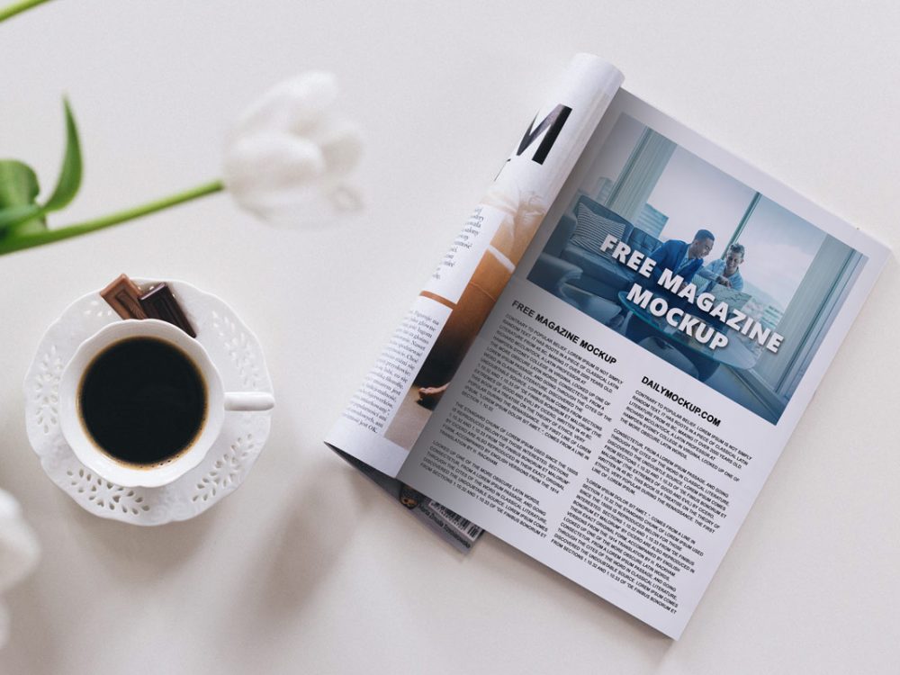 47+ Download A4 Magazine Mockup Psd&nbsp;Free