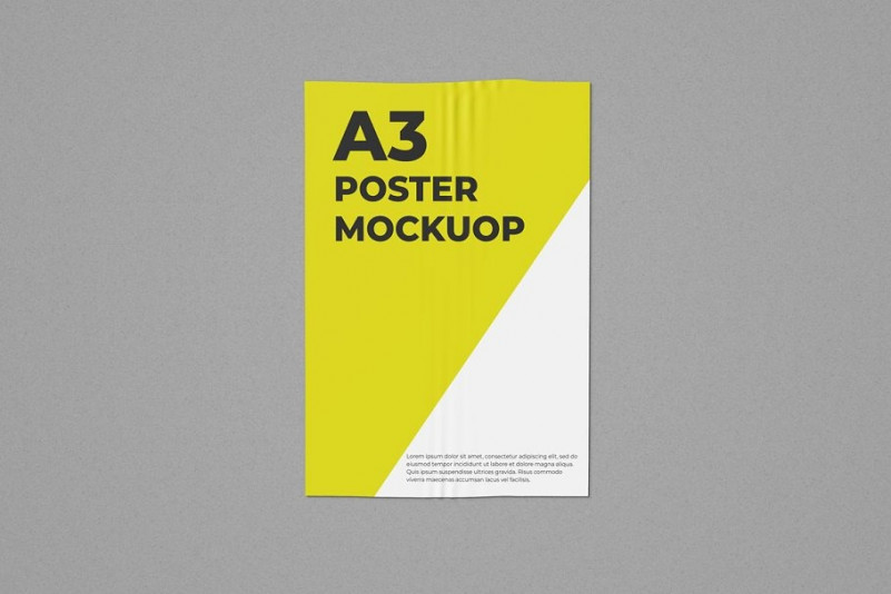 49+ Download A3 Poster Mockup Free Psd