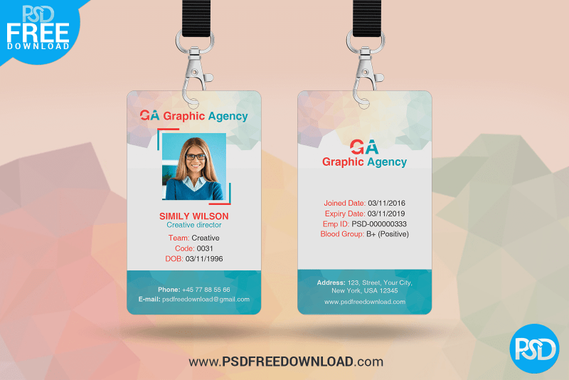 24+ Download Id Card Design Mockup Free&nbsp;Psd