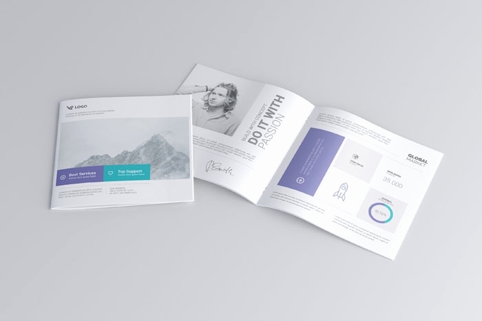 22+ Download Square Brochure Mockup Psd&nbsp;Free