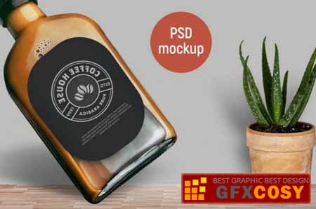 35+ Download Cold Brew Coffee Bottle Mockup Free&nbsp;Psd