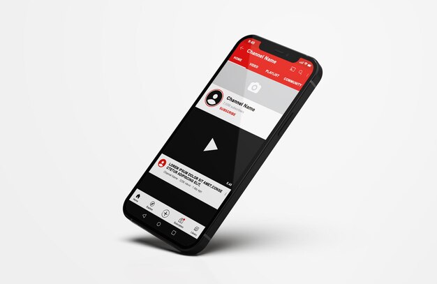 22+ Download Youtube Mobile Mockup&nbsp;Psd
